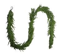 Artificial Norfolk Pine Garland 9ft High Density Faux Lifelike Christmas Decor for Mantle Table Stairs Window Indoor Outdoor Home Wedding Party Decoration Garland Green Cedar Garlands (Green)