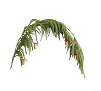 Artificial Norfolk Pine Garland with Wired Branches for Table, Mantle and Wall Holiday Decor to Create Natural Festive Atmosphere