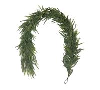 Artificial Norfolk Pine Garlands, 180cm Real Touch Winter Pine Garland, Green Artificial Greenery Garland for Table, Mantle, Wall, Indoor, Outdoor Christmas Decorations