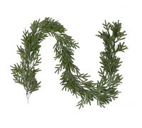Artificial Norfolk Pine Garlands,200cm Real Touch Christmas Pines Garland,Green Artificial Greenery Garland for Table,Mantle,Wall,Indoor,Outdoor Decorations