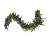 Artificial Norfolk Pine Garlands,6ft Real Touch Christmas Pine Garland,Green Artificial Greenery Garland,Greenery Winter Decoration for Holiday,Table,Wall,Window,Stairs,Indoor,Outdoor Decor
