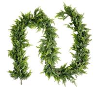 Artificial Norfolk Pine Garlands, Real Winter Pine Garland, Green Christmas Artificial Greenery Ced Garlands, Holiday