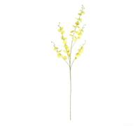 Artificial Oncidium Flower Spray 100cm Silk Wedding Decor(Yellow) | Lifelike silk texture, 100cm long for stem, bendable wire core, no watering needed, wedding arch decor