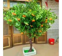 Artificial Orange Tree - Fake Plant for Home and Office Decor, Ideal for Ecological Gardens and Housewarming Gifts, 8FT Tall