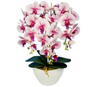 Artificial Orchid Flower Decorative Damich Spotted Pink 3pgrj