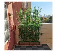 Artificial Outdoor Bamboo Tree for Garden Privacy, UV Resistant Fake Plant with Wooden Base, Ideal for Fence Screening and Indoor Decoration