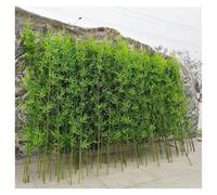Artificial Outdoor Bamboo Tree UV Resistant 3ft 4ft 5ft 6ft 7ft 8ft Tall, Garden Privacy Screen Large Faux Bamboo Silk Trees with Leaves, Fake Plant Plastic Tree for Indoor Home Decor(25 pack,2.5m/8ft