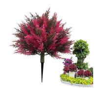 Artificial Outdoor Plants with Artificial Grass Topiary Decoration with Faux Cedar, Artificial Plants for the Patio - for Patio, Porch, Lawn, Back Garden, Planter, Flowerbed