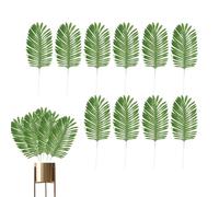 Artificial Palm Plants Leaves - Faux Jungle Plants Palm Fronds | Large Artificial Leaves Fronds, Faux Fake Tropical