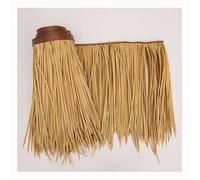 Artificial Palm Straw Roof Thatch - 19.6” X 39.3”Artificial Palm Thatch Rolls Tiki Bar Hut Grass Duck Boat Blinds Grass Runner Palapa Thatch Roofing For Garden(Yellow b,0.5x4m/1.64X13.1ft)