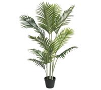 Artificial Palm Tree 120 cm Green PP Leaves Iron Wire Cement Pot 11Brs Overall50