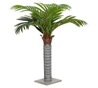 Artificial Palm Tree 150cm Green PEVA Leaves Firwood Trunk Engineered Baseboard
