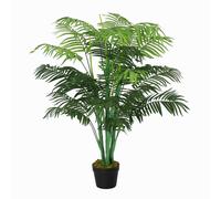 Artificial Palm Tree 18 Leaves with Nursery Pot, Fake Tropical Tree 125cm