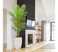 Artificial Palm Tree Indoor 6ft with Realistic Leaves and Adjustable Branches and 15 Trunks, Faux Plants Indoor Tall - Ideal for Home Decor in Living Rooms, Offices, and Bedrooms (6FT Palm Tree)