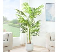 Artificial Palm Tree Plant with Plastic Planter Pot 140cm MCC Direct Multi One Size
