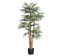 Artificial Palm Tree with Natural Wood Trunk 140cm Tall Décor Home Office Events