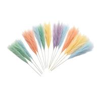 Artificial Pampas Grass Decoration,15 Pieces 55cm Boho Realistic Table Decoration - Artificial Reed and Fake Flowers,For Home Living Room Bedroom Office Vase Shelf Fireplace Wedding Party