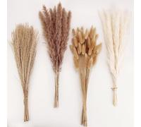 Artificial Pampas Grass Dried Flowers, Boho Home Decor for Living Room, Wedding & Table Ornaments