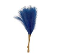 Artificial Pampas Grass, Simulated Pampas Grass Multicolor 21.65 inches Pack Of 10(Peacock Blue)