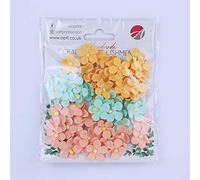 Artificial Paper Flower Heads, 60Pcs Multicolour Pastel Mini Daisy Fake Flower, Handmade DIY Embellishments Decorations for Home Party Wedding, Wreath, Scrapbooking, Craft Accessories (Mixed Pastels)