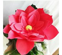 Artificial PE Giant Lotus Flower Simulation Lotus Home Decoration Display Hotel Decoration Art Decoration-red-50cm