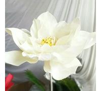Artificial PE Giant Lotus Flower Simulation Lotus Home Decoration Display Hotel Decoration Art Decoration-white-40cm