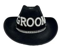 Artificial Pearl Cowgirl Hat For Bridegroom BrideToBe Cowboy Hat Bachelorettes Party Headwear Wedding Celebration Halloween Costume