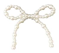 Artificial Pearls Bowknot Hair Accessory Handmade Hair Clip Making Kits Craft Headband Appliques Sewing Headwear Garment