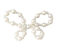 Artificial Pearls Bowknot Hair Accessory Handmade Hair Clip Making Kits Craft Headband Appliques Sewing Headwear Garment