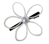 Artificial Pearls Hair Clip For Women Ballet Hairpin French Flower Hair Barrettes Side Bangs Clip Shopping Sidepin Party Hair Ornament