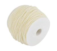 Artificial Pearls String Beads Chain, 100m/Roll 2.5mm Pearl Beads String Chain Garland, Grinding Pearl Wire Beads Garland String DIY Wedding Decoration for Party Home Decoration (Beige4)