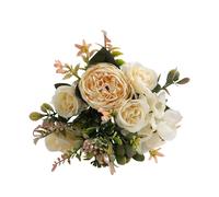 Artificial Peony & Hydrangea Bouquet with Ferns