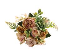 Artificial Peony & Rose Bouquet with Eucalyptus