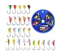 Artificial Perch | 25 Pieces Portable Realistic Fishing Lures - Artificial Sinking Jig Baits for Saltwater, Kayak, Moscow, Lake, River, Boat, Trout, Catfish, Crappie