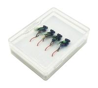 Artificial Perch Hooks | 4 Pieces Lightweight Lifelike Hooks - Artificial Fly Shape for the Sea - for Men River Lake Sea Salt Water and