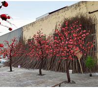 Artificial Persimmon Tree - Simulation Fruit Props with Leaves for Home and Office Holiday Tropical Decor