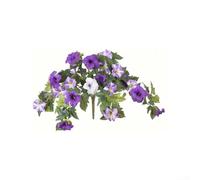 Artificial Petunia Flowers No Fade Spring Petunias Silk Flower Plants Morning Glory Vine Hanging for Garden Patio Indoor Outdoor Decoration(Light purple)