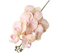 Artificial Phalaenopsis for orchid Bouquet 60cm Silk Flower Artificial(Light Orange)