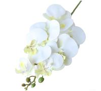 Artificial Phalaenopsis for orchid Bouquet 60cm Silk Flower Artificial(White)