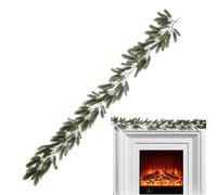 Artificial Pine Branches | 200 Centimeters Green Faux Cedar Plant - Artificial Pine | For Entrance Door Fireplace Patio Living Room Outdoor Garden Winter Party