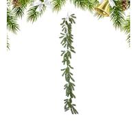 Artificial Pine Garland - Christmas Green Garland | Durable Five-Fork Rat Tail Pine Garland | Christmas Garlands for Front Door | Realistic Green for Christmas and Winter Fers