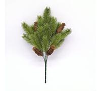 Artificial Pine Needle Bouquet with Cones for Christmas Decor | Christmas Floral Picks Winter Wedding Decor Fake Conifer Bouquet DIY Wreath Supplies