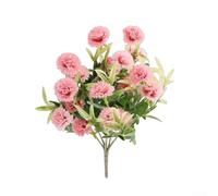 Artificial Pink Carnation Arrangement for Mother's Day Artificial(1pcs) | Elegant single for stem, realistic cloth texture, no watering needed, perfect for vases, year-round beauty