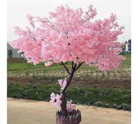 Artificial Pink Cherry Blossom Tree - Handmade Silk Flower with Real Wood Stems for Wedding, Event, Indoor, Outdoor Party and Restaurant Decor