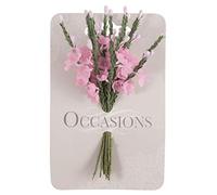 Artificial Pink heather spray 12 stems buttonholes wedding card craft