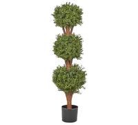 Beliani Artificial Plant BUXUS BALL TREE 120 cm Green