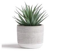 Artificial plant by Kurrajong Farmhouse | 8" faux succulent in pot | Fake plant for desk, bathroom or shelf | Realistic greenery for indoor home decor