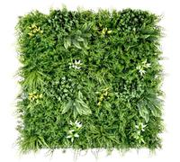 Artificial Plant Flower Living Wall Panels Realistic- Indoor/Outdoor - 1m x 1m - Home, Garden, Office, Cafe, Shop, Salon, Wedding