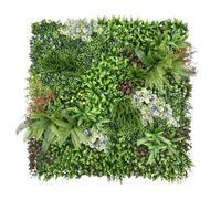 Artificial Plant Flower Living Wall Panels Realistic Indoor/Outdoor Garden 100cm x 100cm Home, Office, Cafe, Shop, Salon, Wedding (Country Garden)