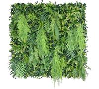 Artificial Plant Flower Living Wall Panels Realistic Indoor/Outdoor Garden 100cm x 100cm Home, Office, Cafe, Shop, Salon, Wedding (Vinewell)